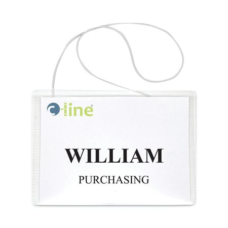 C-LINE PRODUCTS Badge Holder, Hanging, insert, PK50 96043